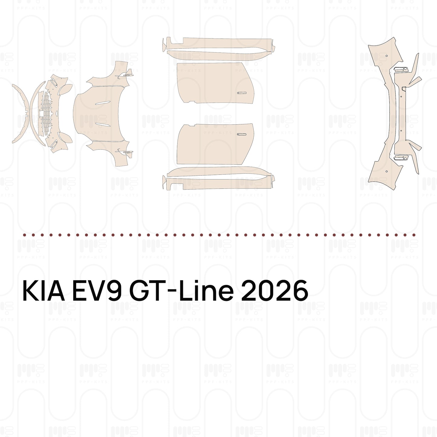 Voorgesneden PPF KIA EV9 GT-Line 2026