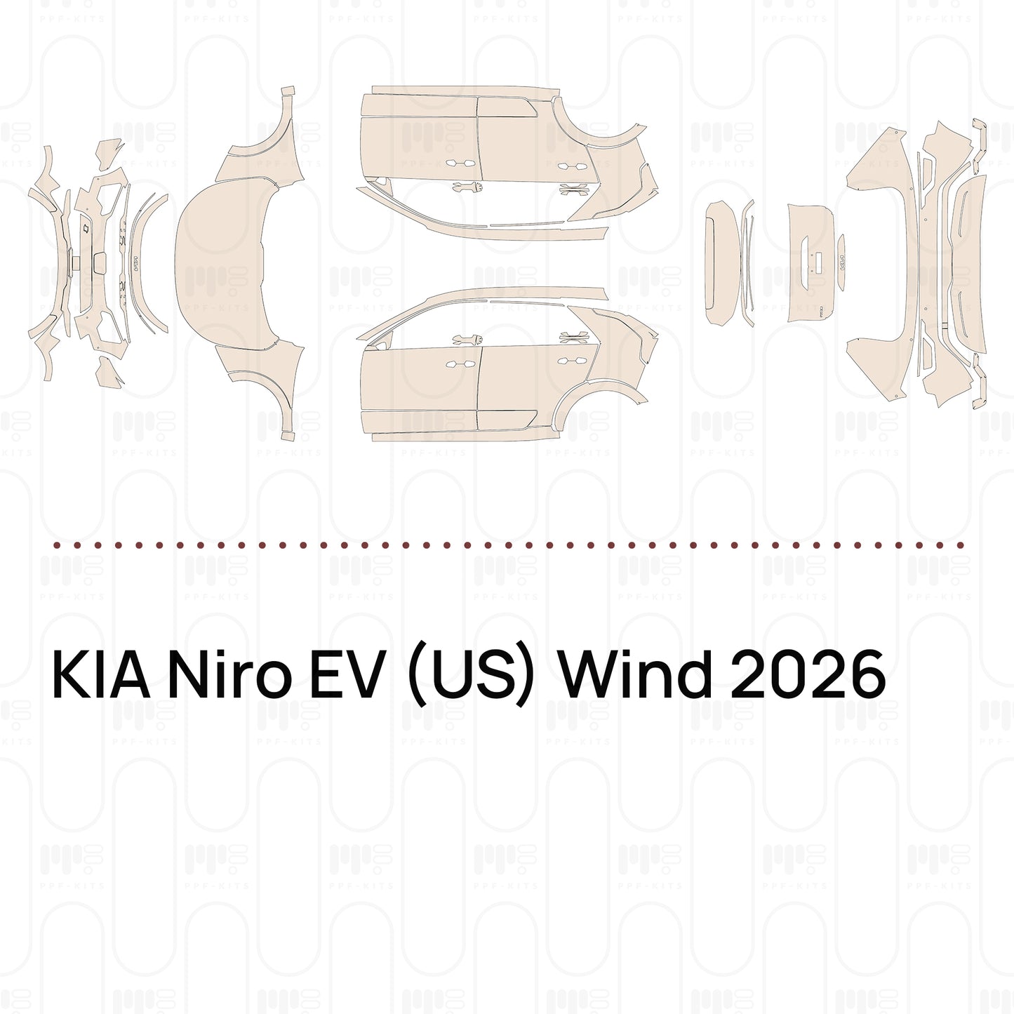 Voorgesneden PPF KIA Niro EV (US) Wind 2026