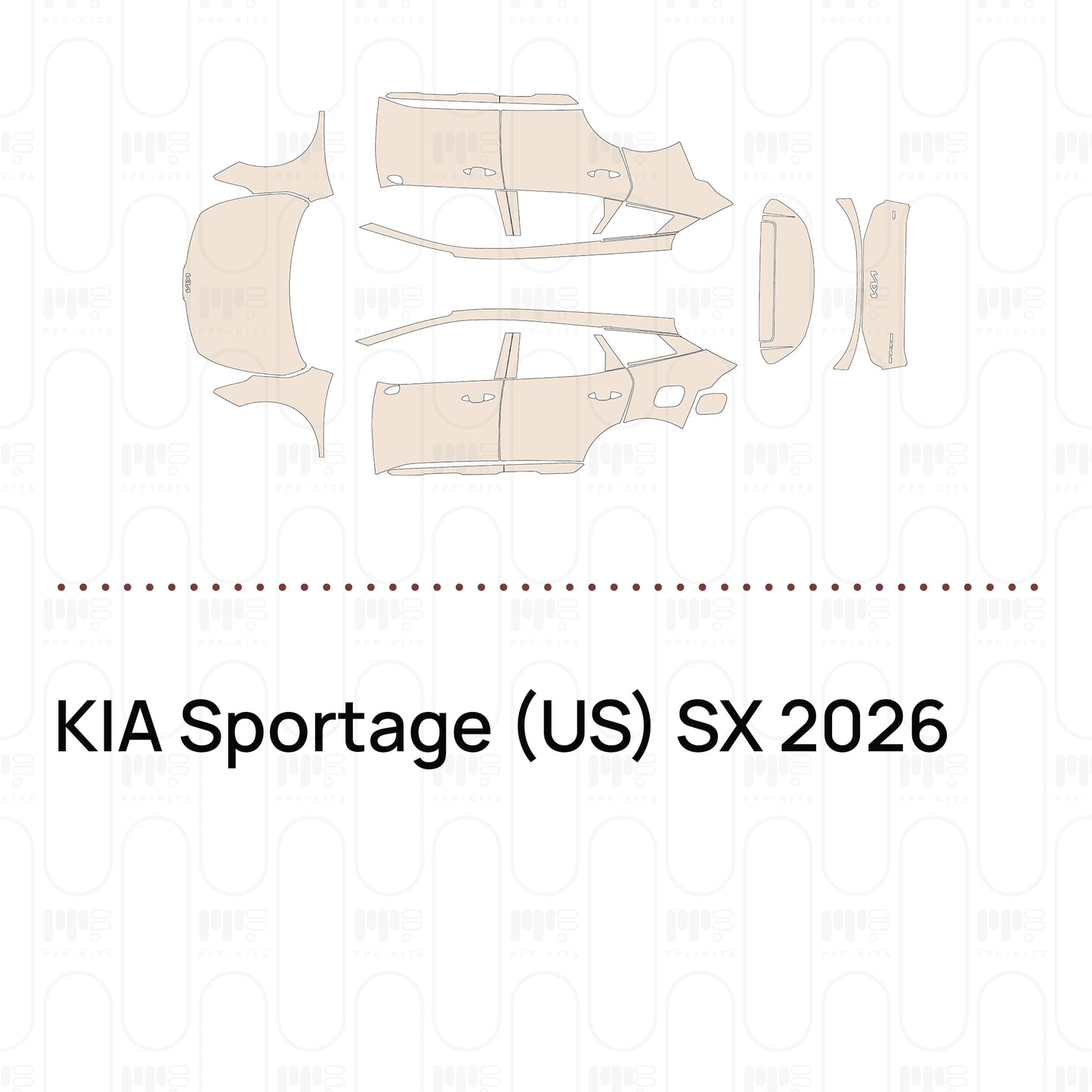 Voorgesneden PPF KIA Sportage (US) SX 2026