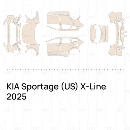Voorgesneden PPF KIA Sportage (US) X-Line 2025