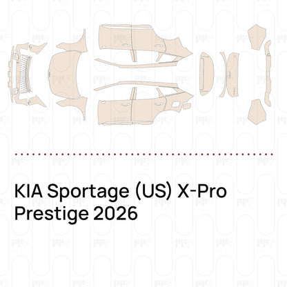 Voorgesneden PPF KIA Sportage (US) X-Pro Prestige 2026