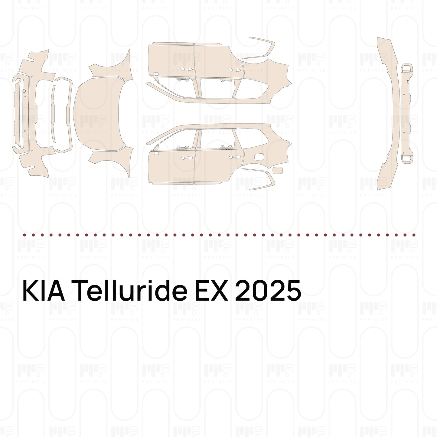 Voorgesneden PPF KIA Telluride EX 2025