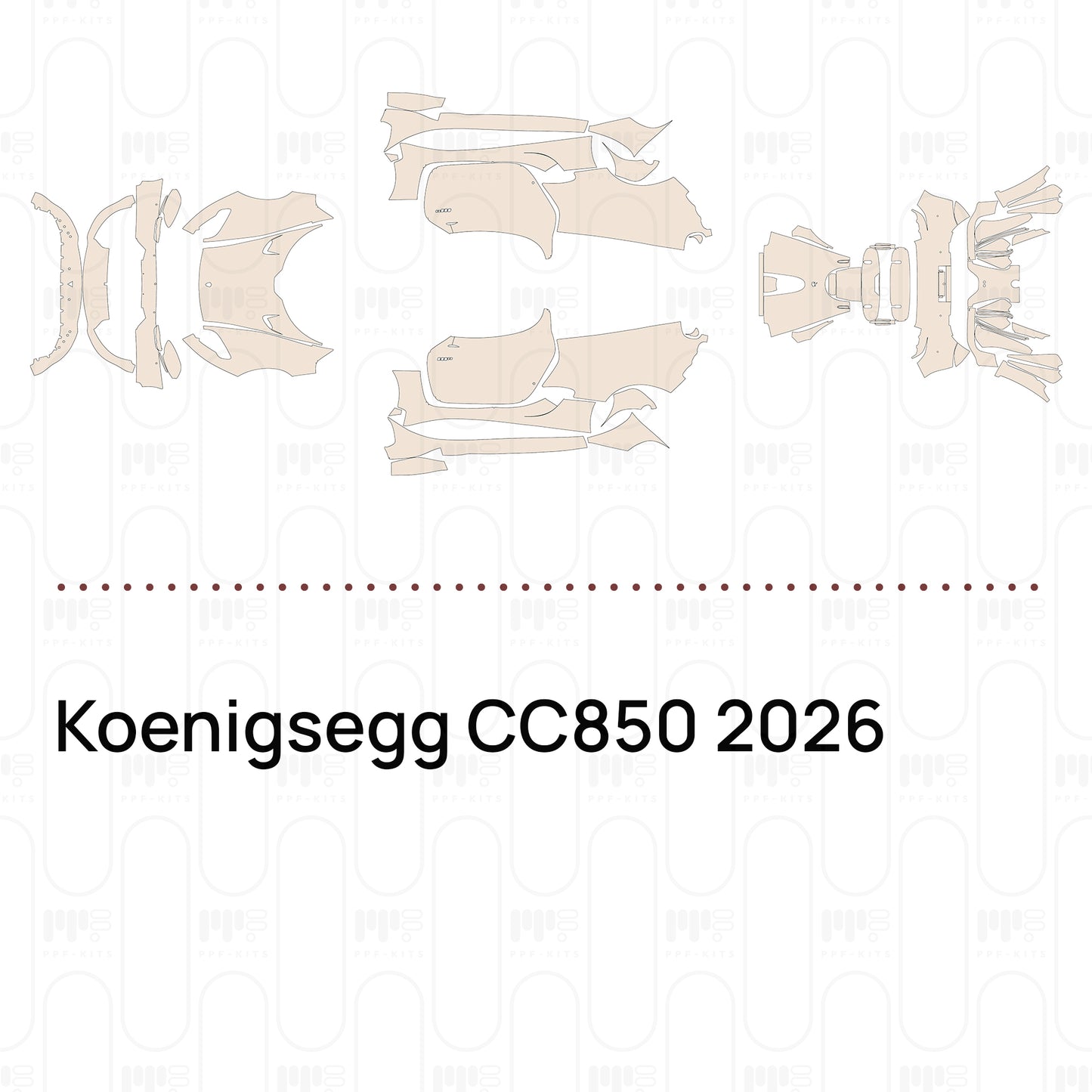 Voorgesneden PPF Koenigsegg CC850 2026