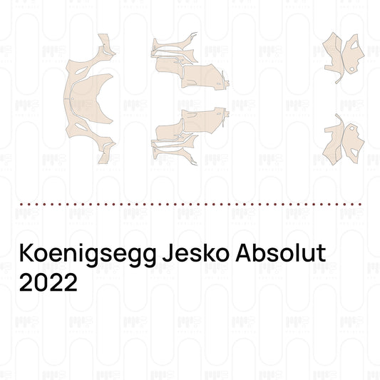 Koenigsegg Jesko Absolut 2022 – Voorgesneden PPF-lakbeschermingsfolie