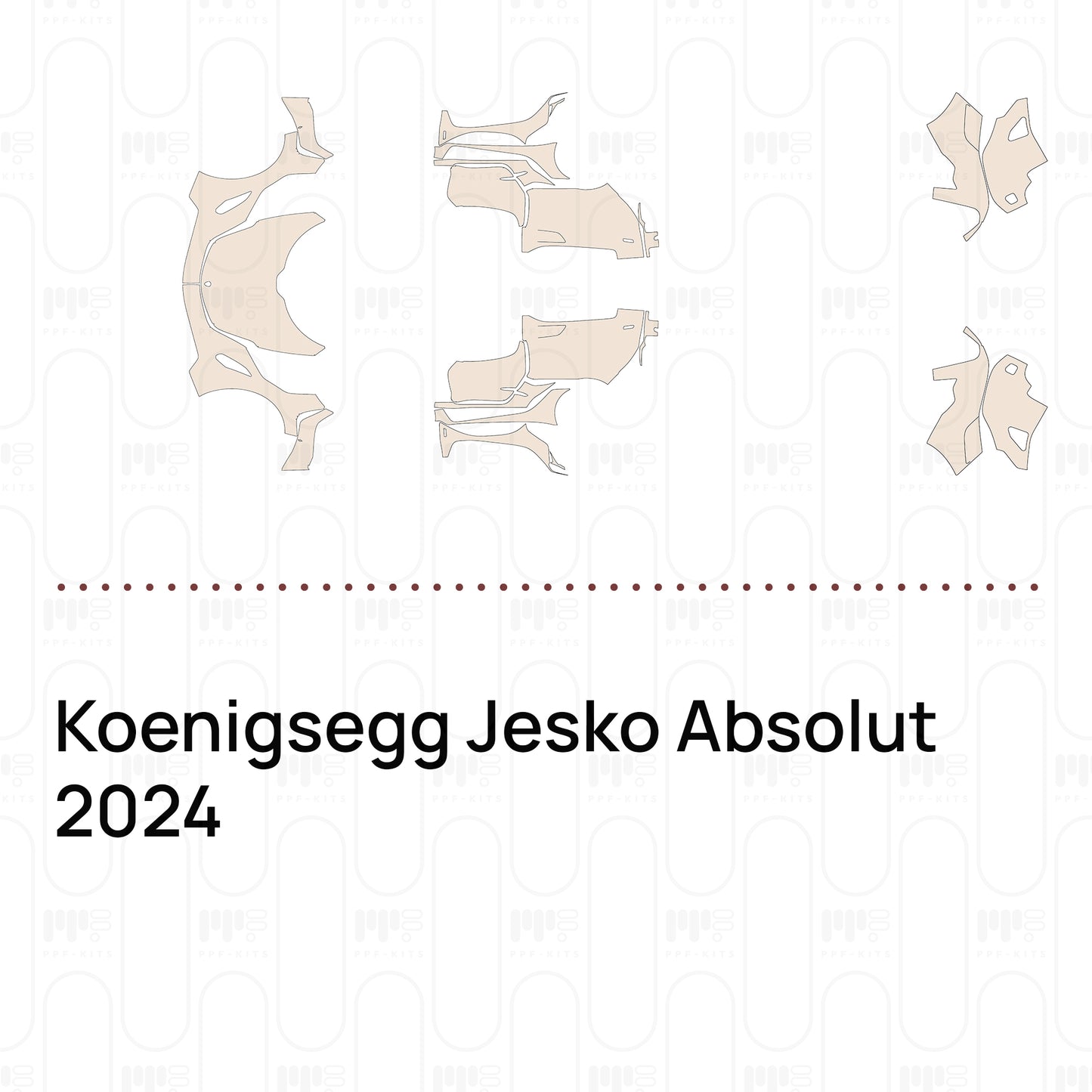 Voorgesneden PPF Koenigsegg Jesko Absolut 2024