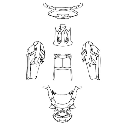 Pre-Cut PPF Lamborghini Aventador Avendator S Roadster 2018 - PPF-Kits