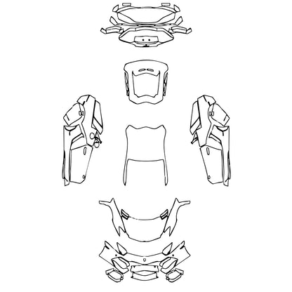 Pre-Cut PPF Lamborghini Aventador LP 700-4 Coupe 2012 - PPF-Kits