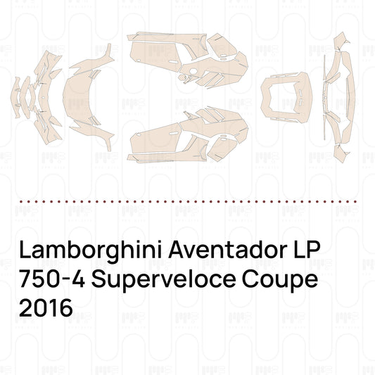 Voorgesneden PPF Lamborghini Aventador LP 750-4 Superveloce Coupe 2016
