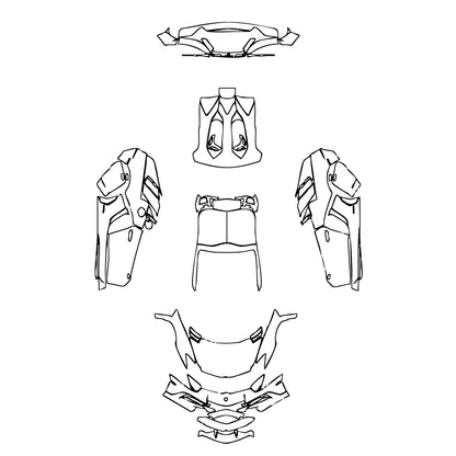 Pre-Cut PPF Lamborghini Aventador LP 750-4 Superveloce Roadster 2018 - PPF-Kits