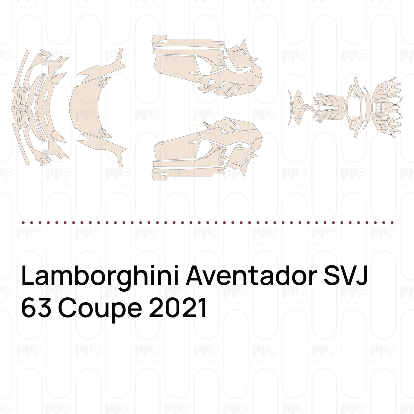Voorgesneden PPF Lamborghini Aventador SVJ 63 Coupe 2021