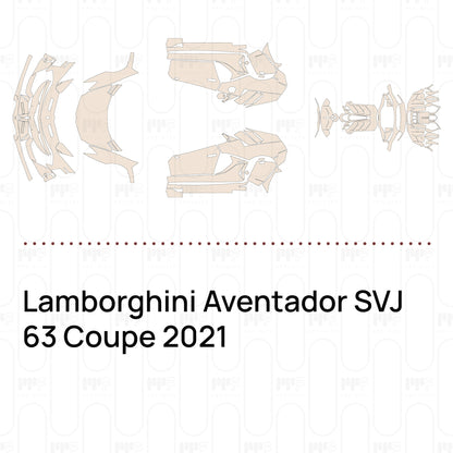 Voorgesneden PPF Lamborghini Aventador SVJ 63 Coupe 2021
