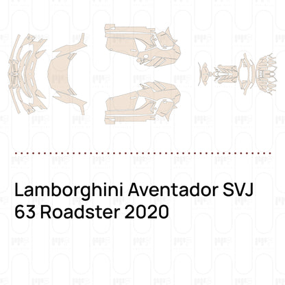 Voorgesneden PPF Lamborghini Aventador SVJ 63 Roadster 2020