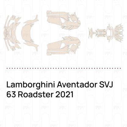 Voorgesneden PPF Lamborghini Aventador SVJ 63 Roadster 2021