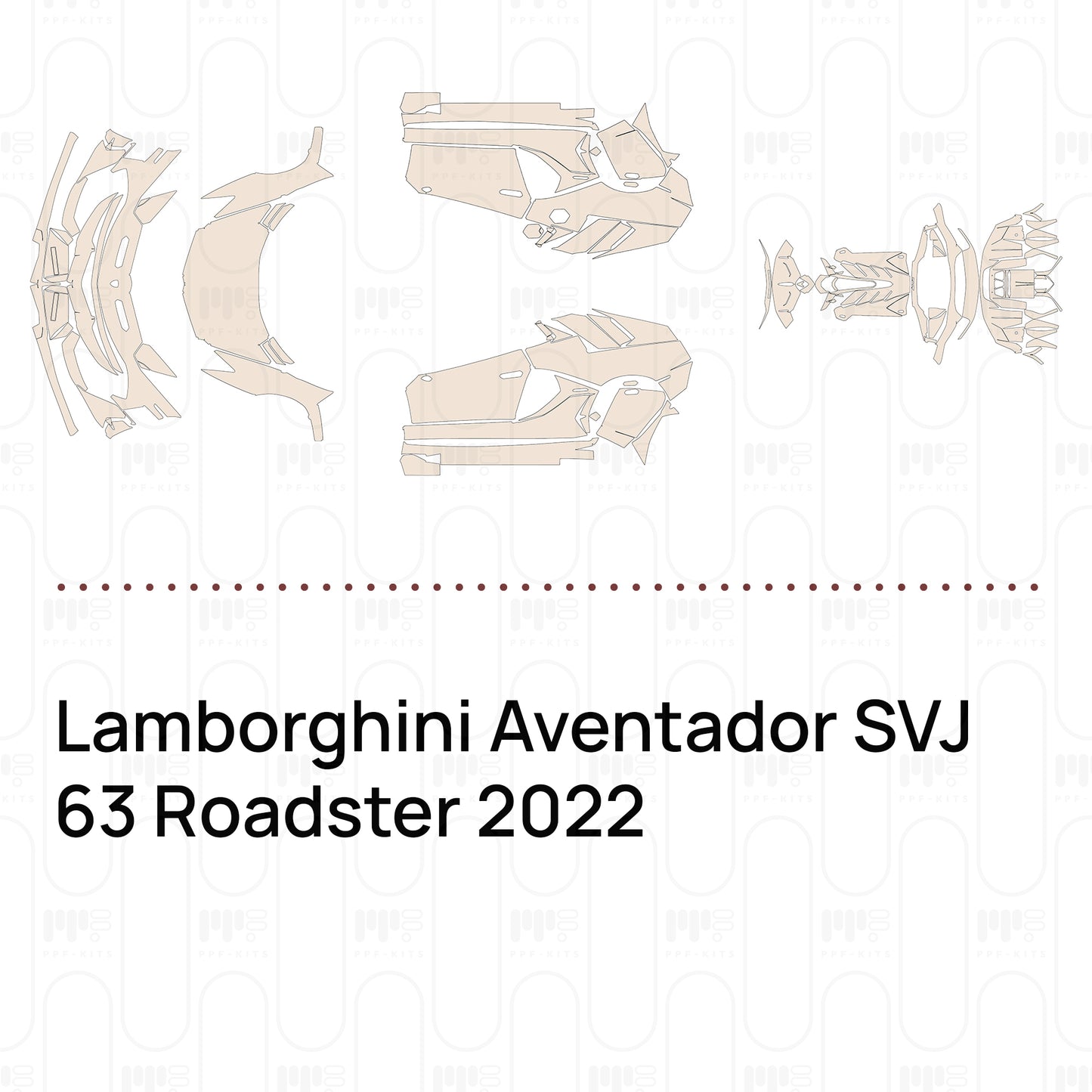 Voorgesneden PPF Lamborghini Aventador SVJ 63 Roadster 2022