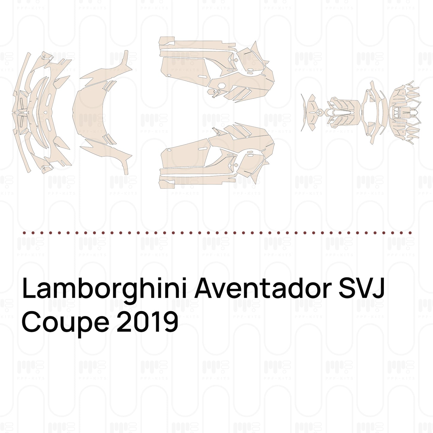 Voorgesneden PPF Lamborghini Aventador SVJ Coupe 2019