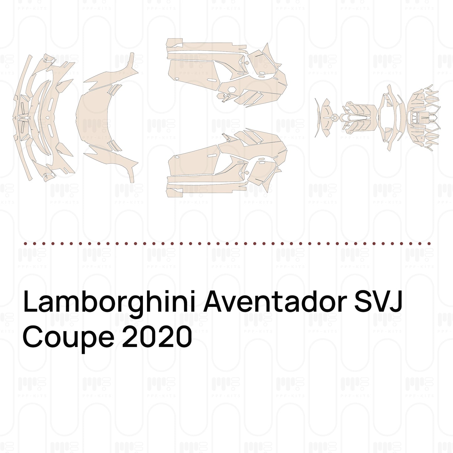 Voorgesneden PPF Lamborghini Aventador SVJ Coupe 2020