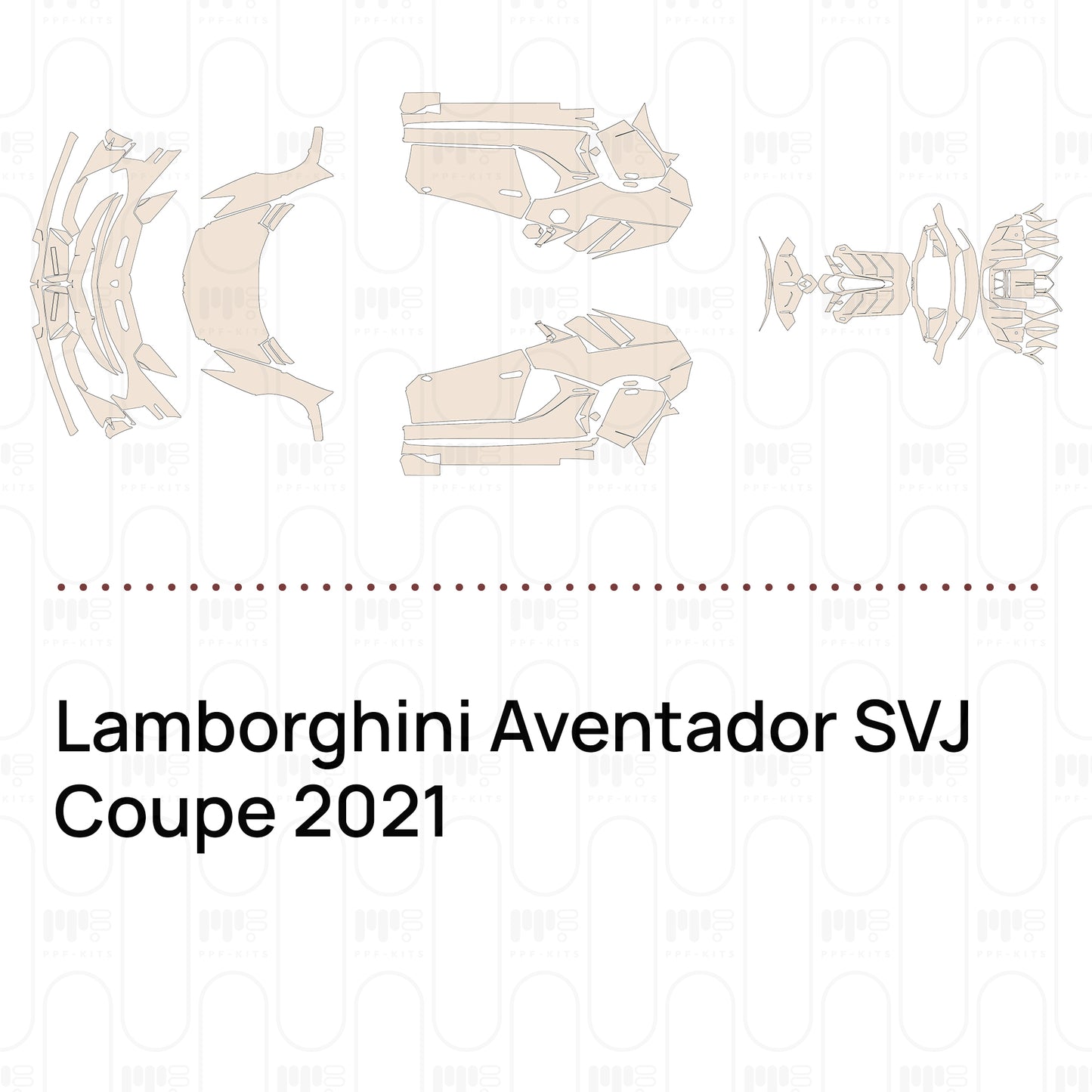 Voorgesneden PPF Lamborghini Aventador SVJ Coupe 2021
