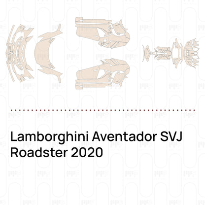 Voorgesneden PPF Lamborghini Aventador SVJ Roadster 2020
