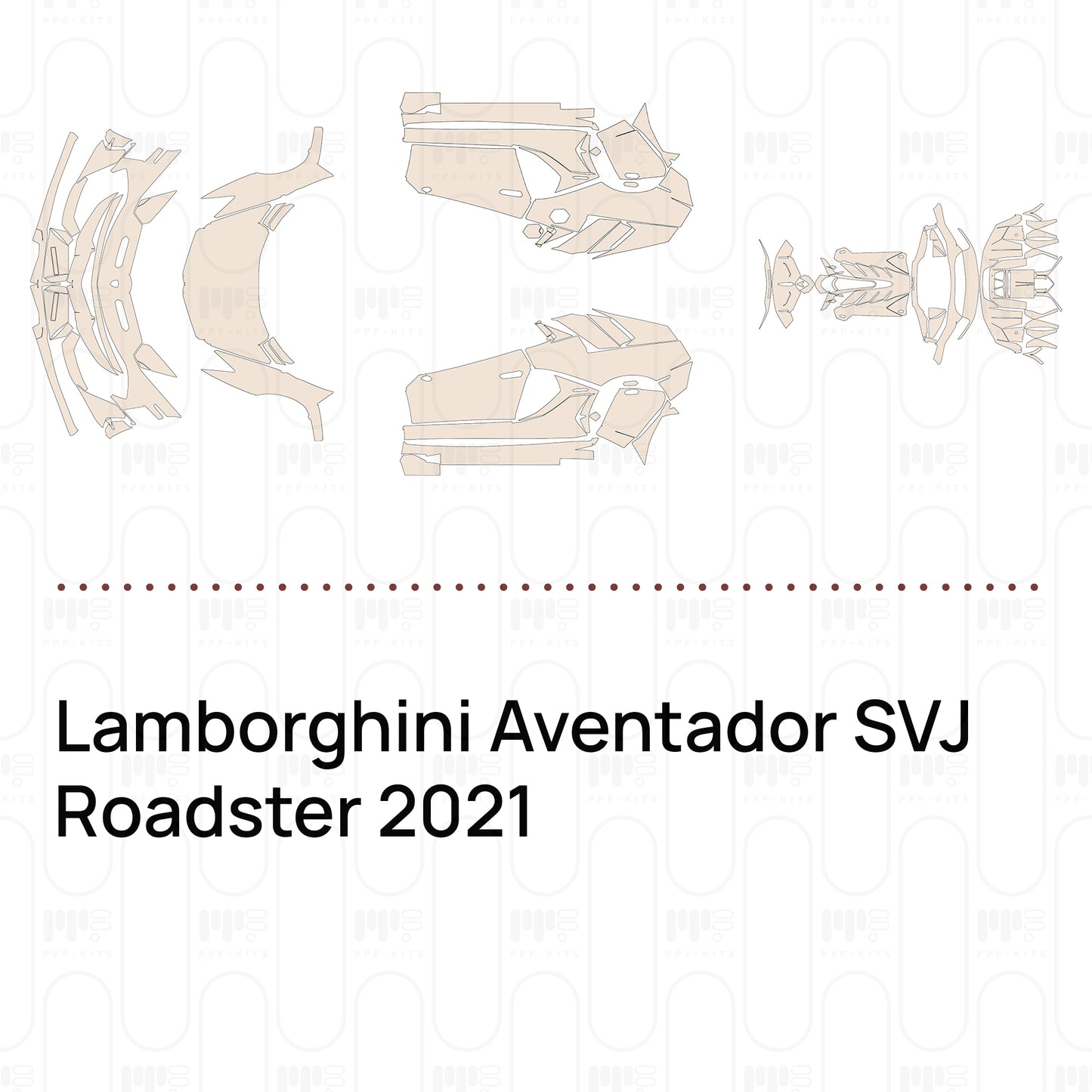 Voorgesneden PPF Lamborghini Aventador SVJ Roadster 2021