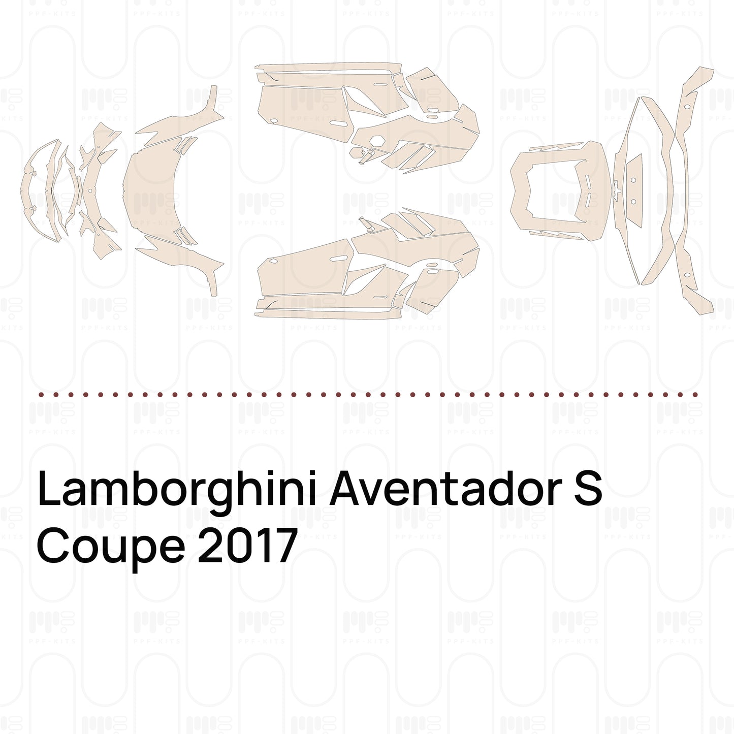 Voorgesneden PPF Lamborghini Aventador S Coupe 2017