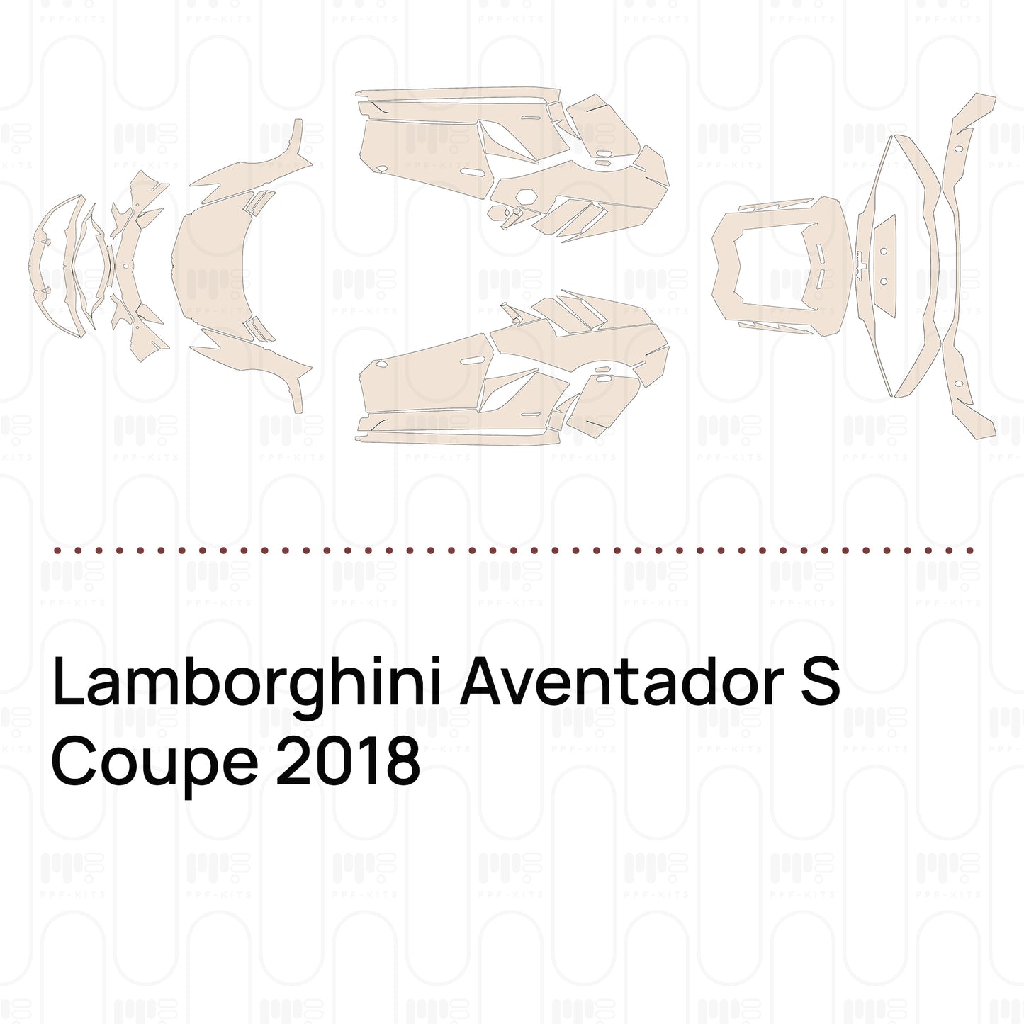 Voorgesneden PPF Lamborghini Aventador S Coupe 2018