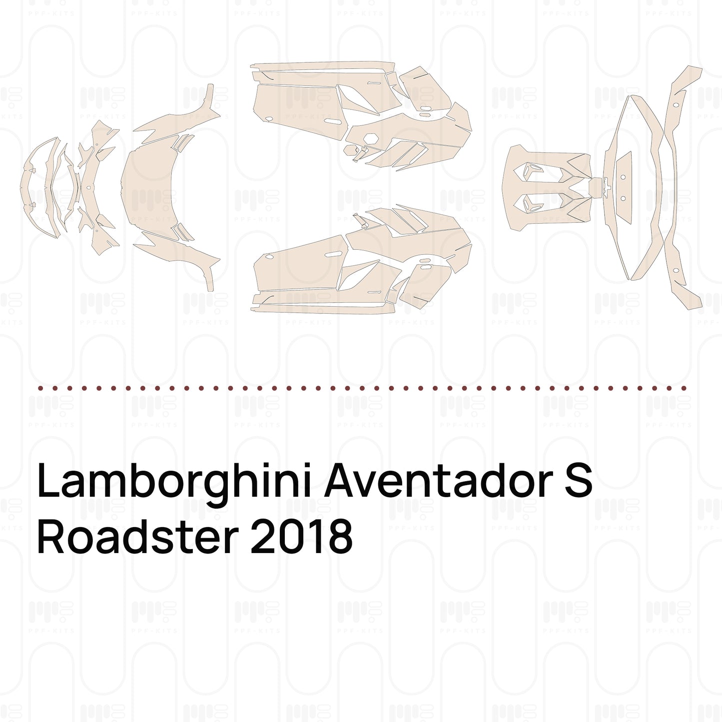 Voorgesneden PPF Lamborghini Aventador S Roadster 2018