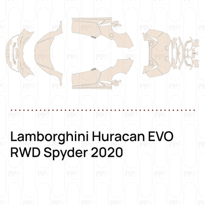Voorgesneden PPF Lamborghini Huracan EVO RWD Spyder 2020