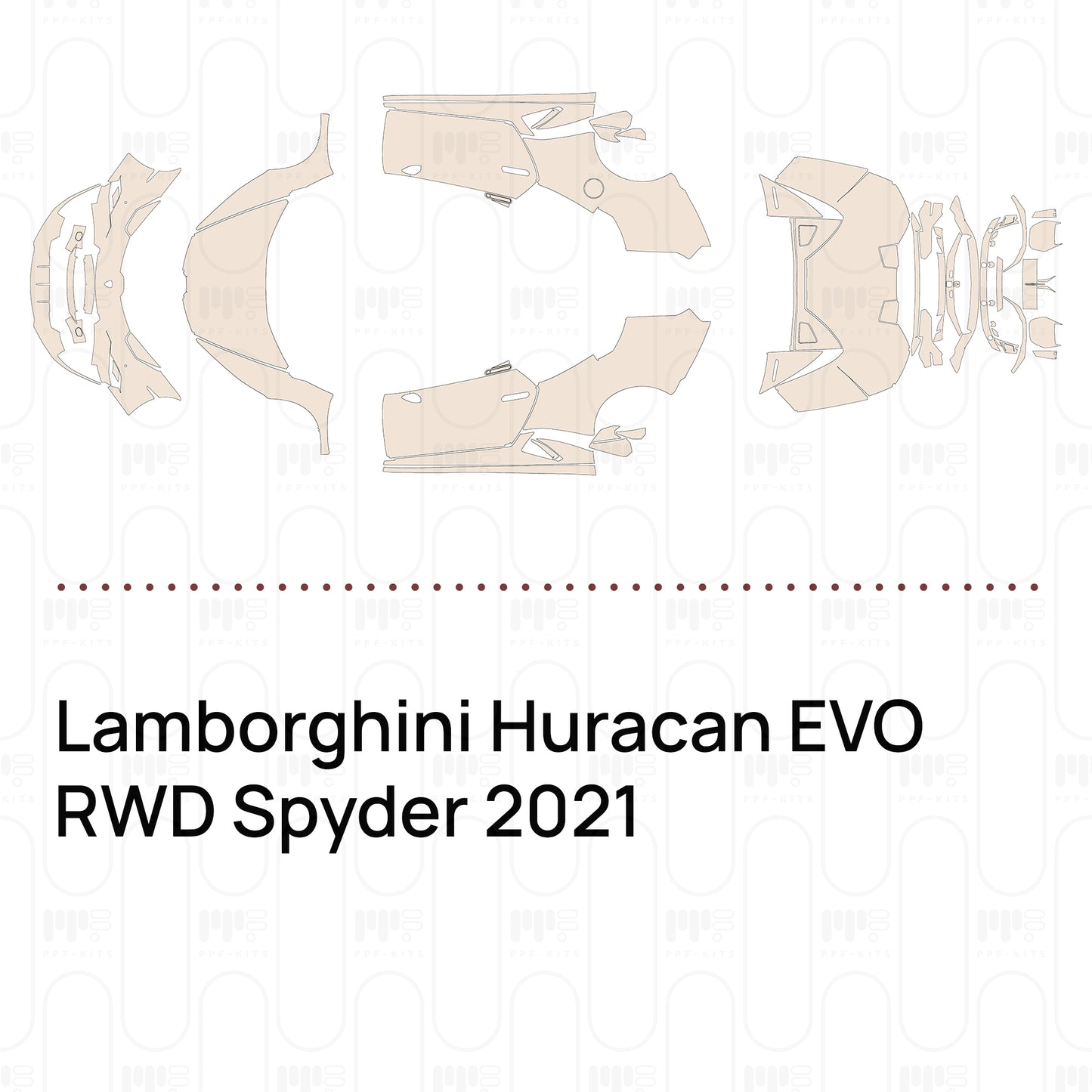 Voorgesneden PPF Lamborghini Huracan EVO RWD Spyder 2021