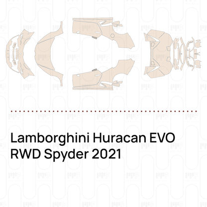 Voorgesneden PPF Lamborghini Huracan EVO RWD Spyder 2021