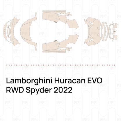 Voorgesneden PPF Lamborghini Huracan EVO RWD Spyder 2022