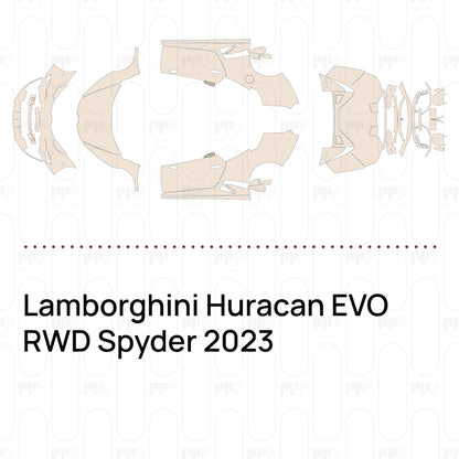 Voorgesneden PPF Lamborghini Huracan EVO RWD Spyder 2023