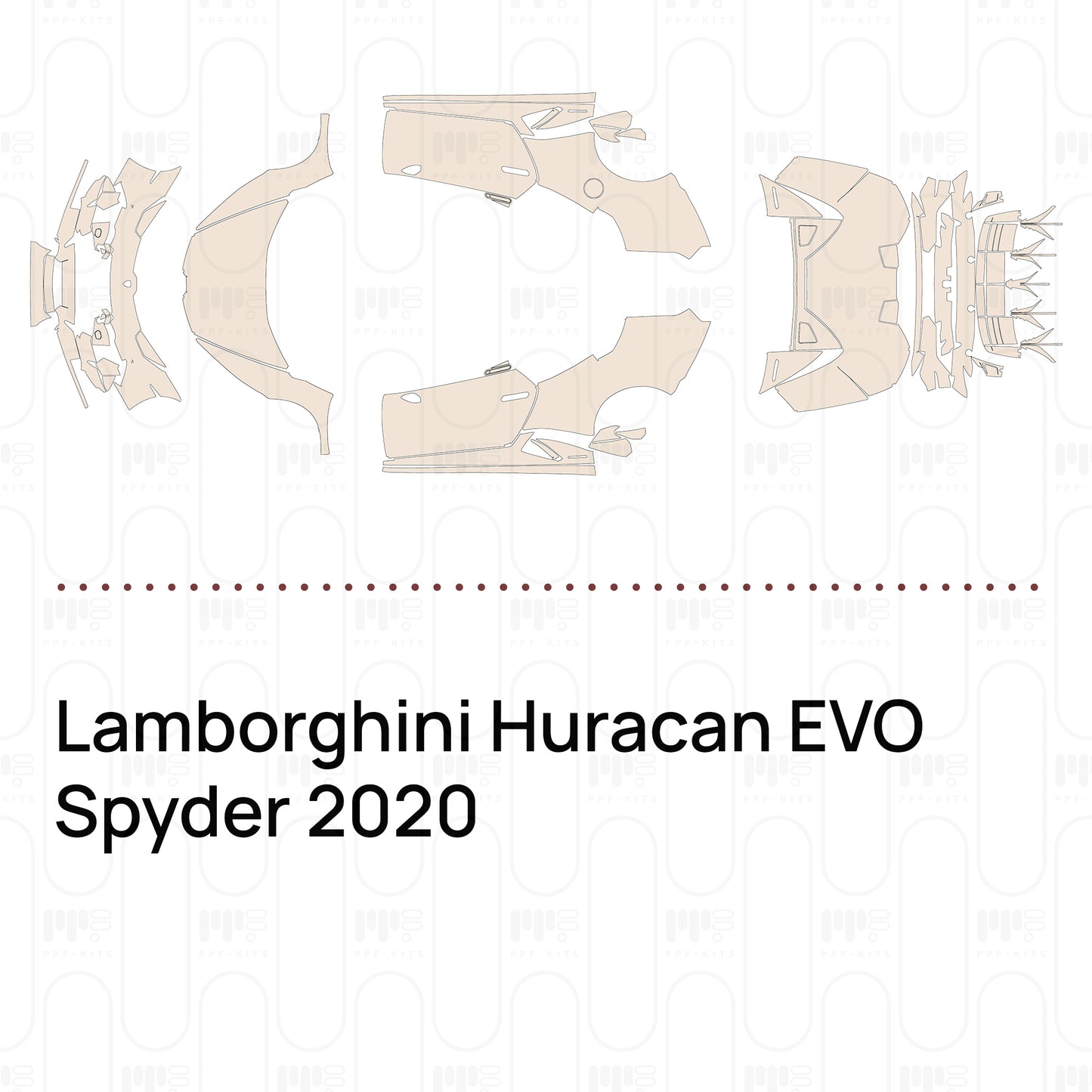Voorgesneden PPF Lamborghini Huracan EVO Spyder 2020