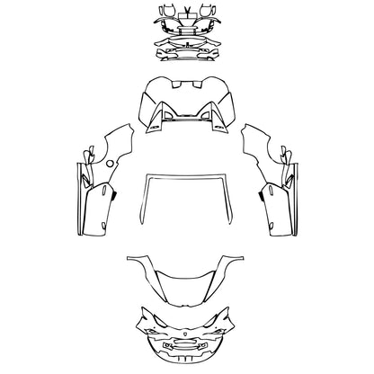 Pre-Cut PPF Lamborghini Huracan Huracan EVO RWD Spyder 2020 - PPF-Kits