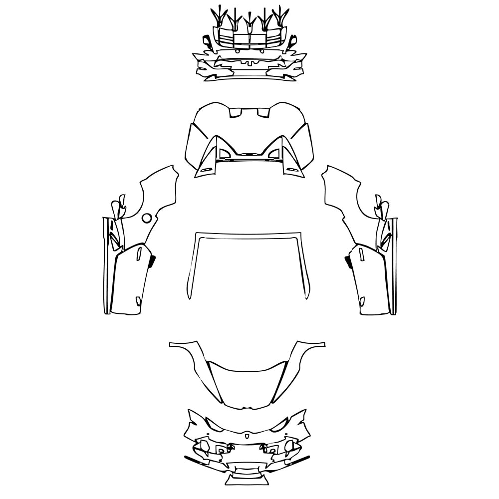 Pre-Cut PPF Lamborghini Huracan Huracan EVO Spyder 2020 - PPF-Kits