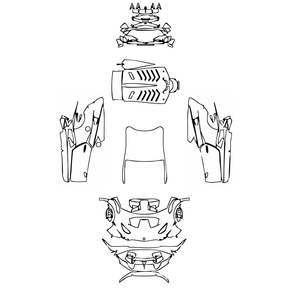 Pre-Cut PPF Lamborghini Huracan Huracan STO 2022 - PPF-Kits