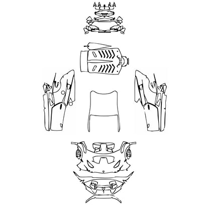 Pre-Cut PPF Lamborghini Huracan Huracan STO 2025 - PPF-Kits