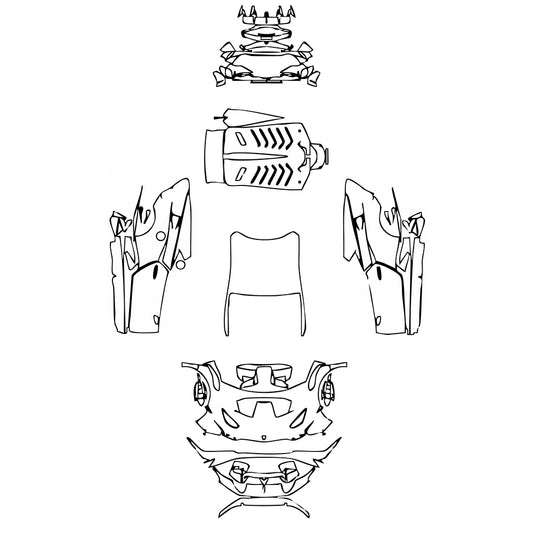Pre-Cut PPF Lamborghini Huracan Huracan STO 2025 - PPF-Kits
