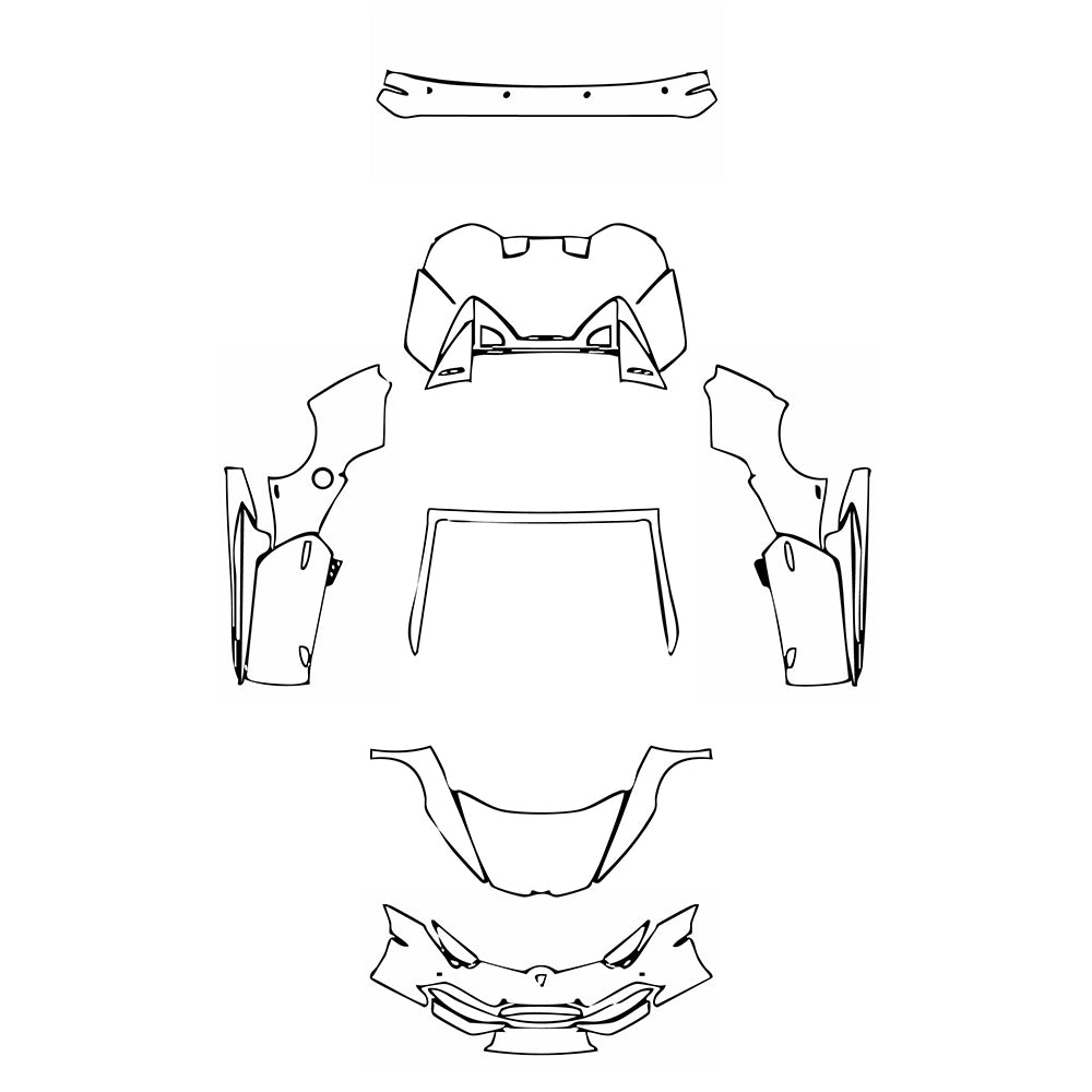 Pre-Cut PPF Lamborghini Huracan Huracan (LP610-4) Spyder 2018 - PPF-Kits