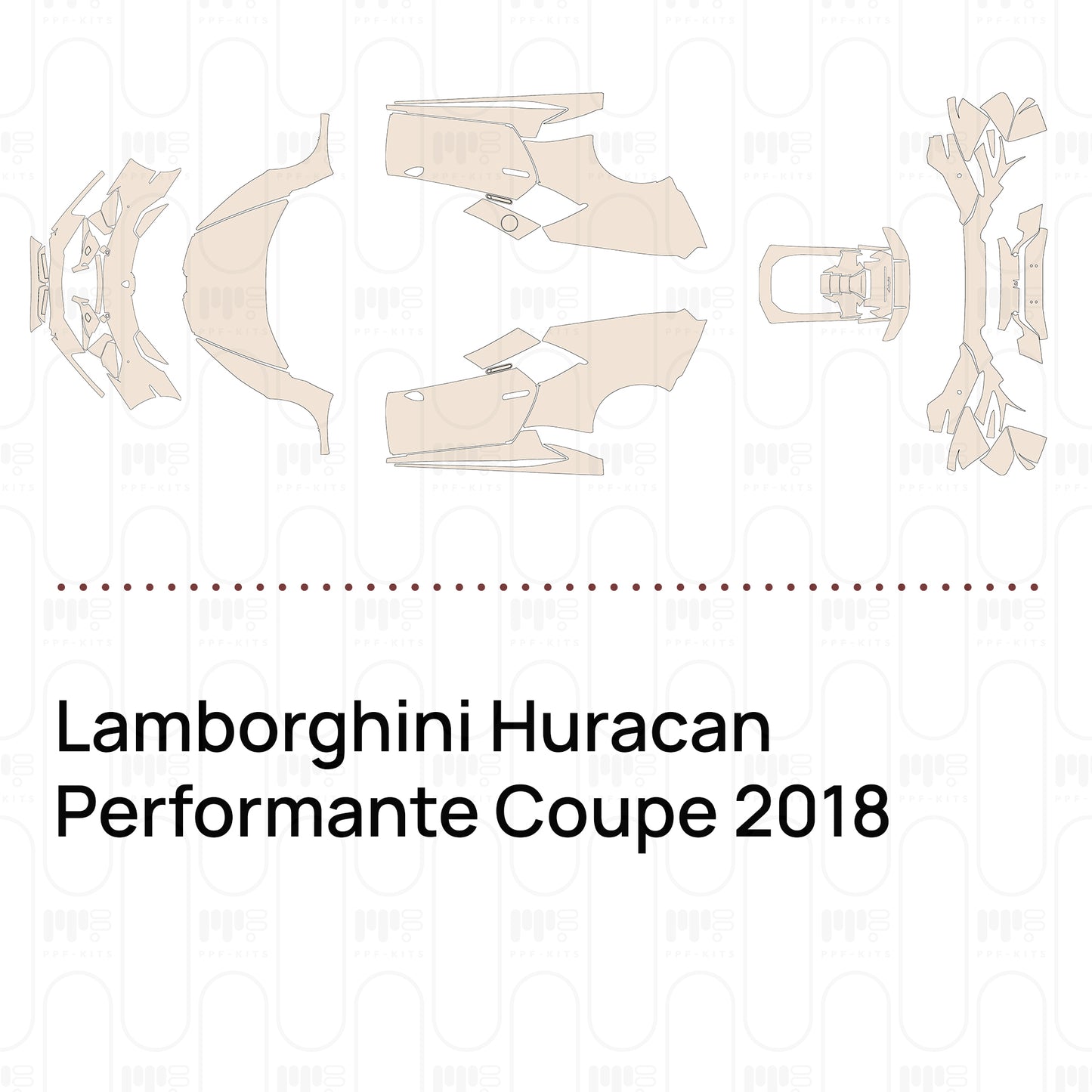 Voorgesneden PPF Lamborghini Huracan Performante Coupe 2018