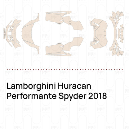 Voorgesneden PPF Lamborghini Huracan Performante Spyder 2018