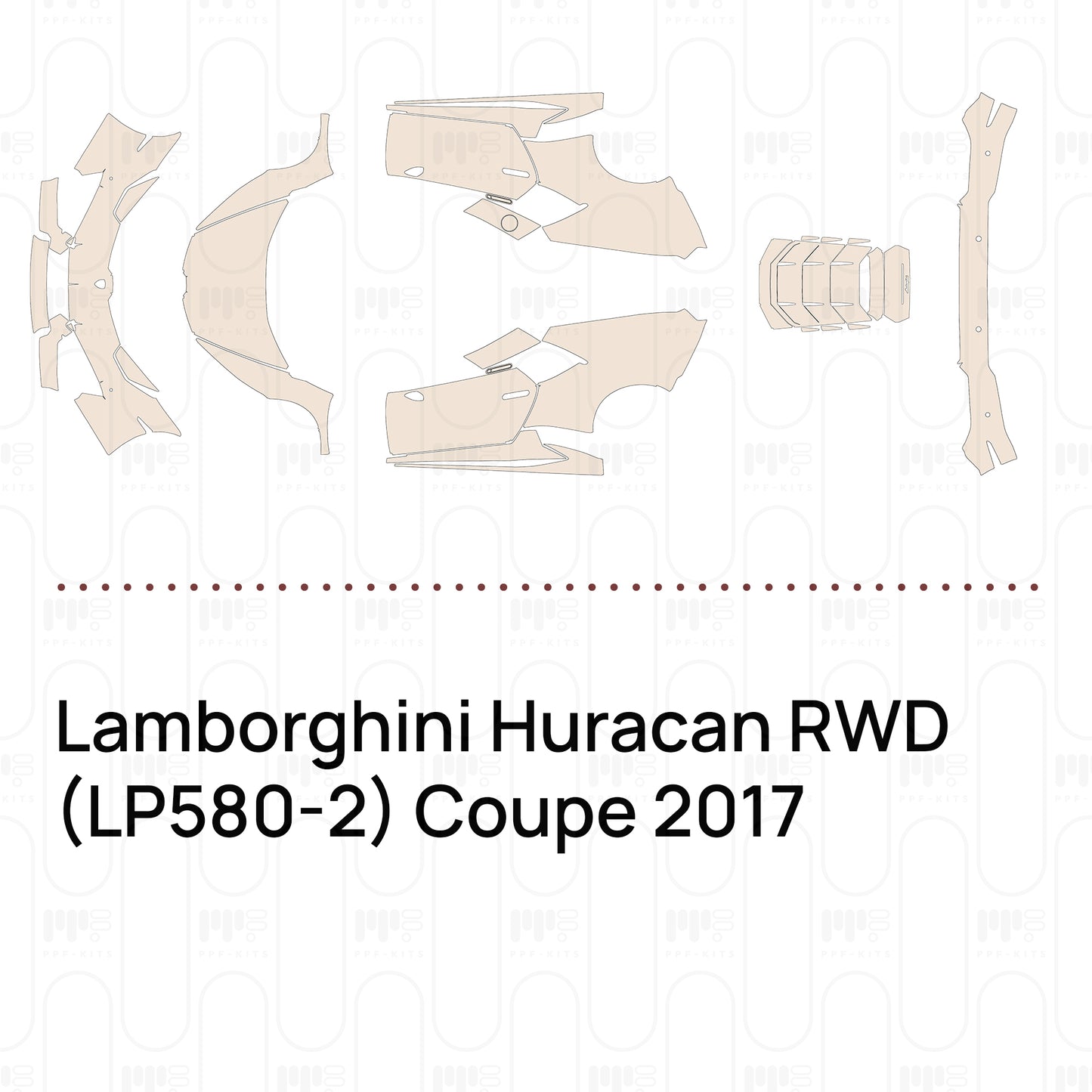 Voorgesneden PPF Lamborghini Huracan RWD (LP580-2) Coupe 2017