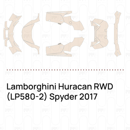 Voorgesneden PPF Lamborghini Huracan RWD (LP580-2) Spyder 2017