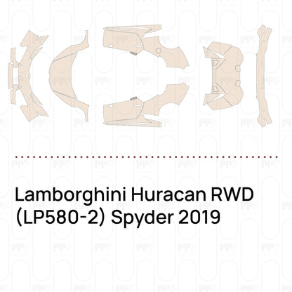 Voorgesneden PPF Lamborghini Huracan RWD (LP580-2) Spyder 2019