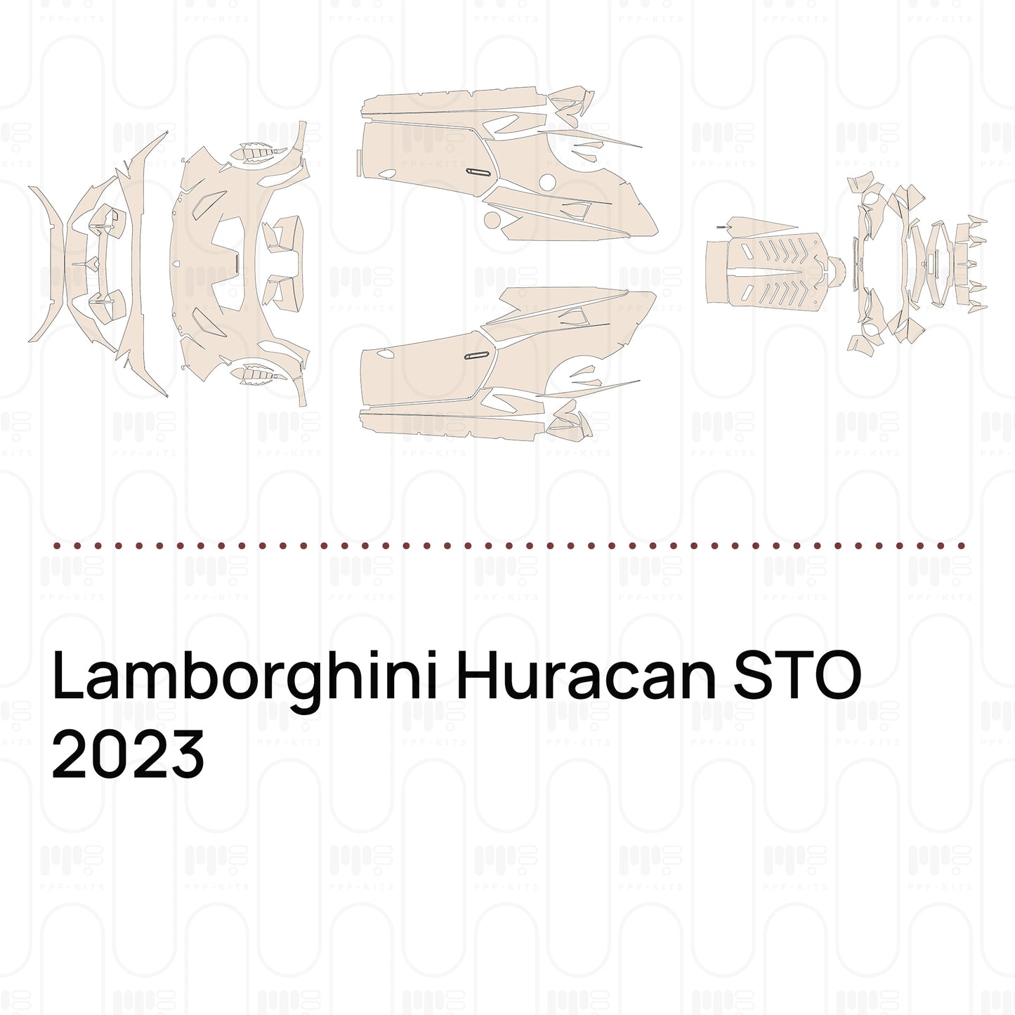 Voorgesneden PPF Lamborghini Huracan STO 2023