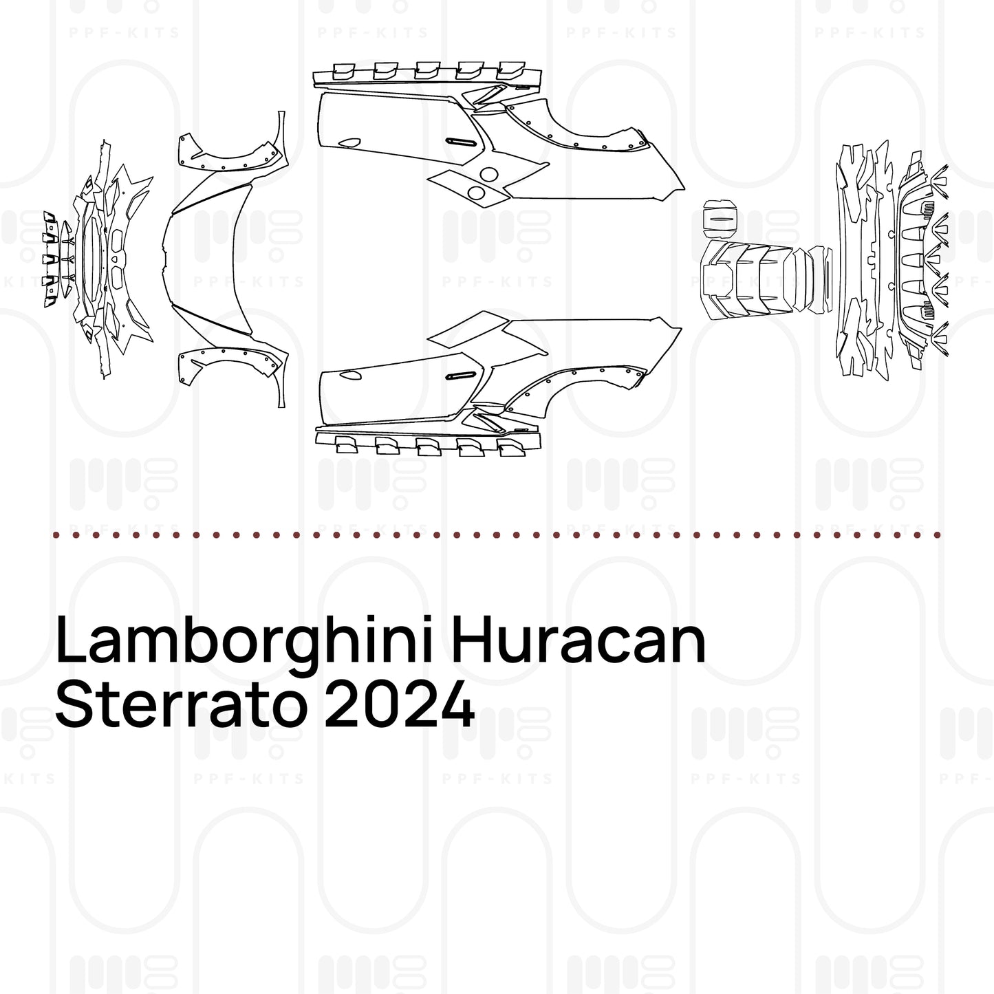 Voorgesneden PPF Lamborghini Huracan Sterrato 2024
