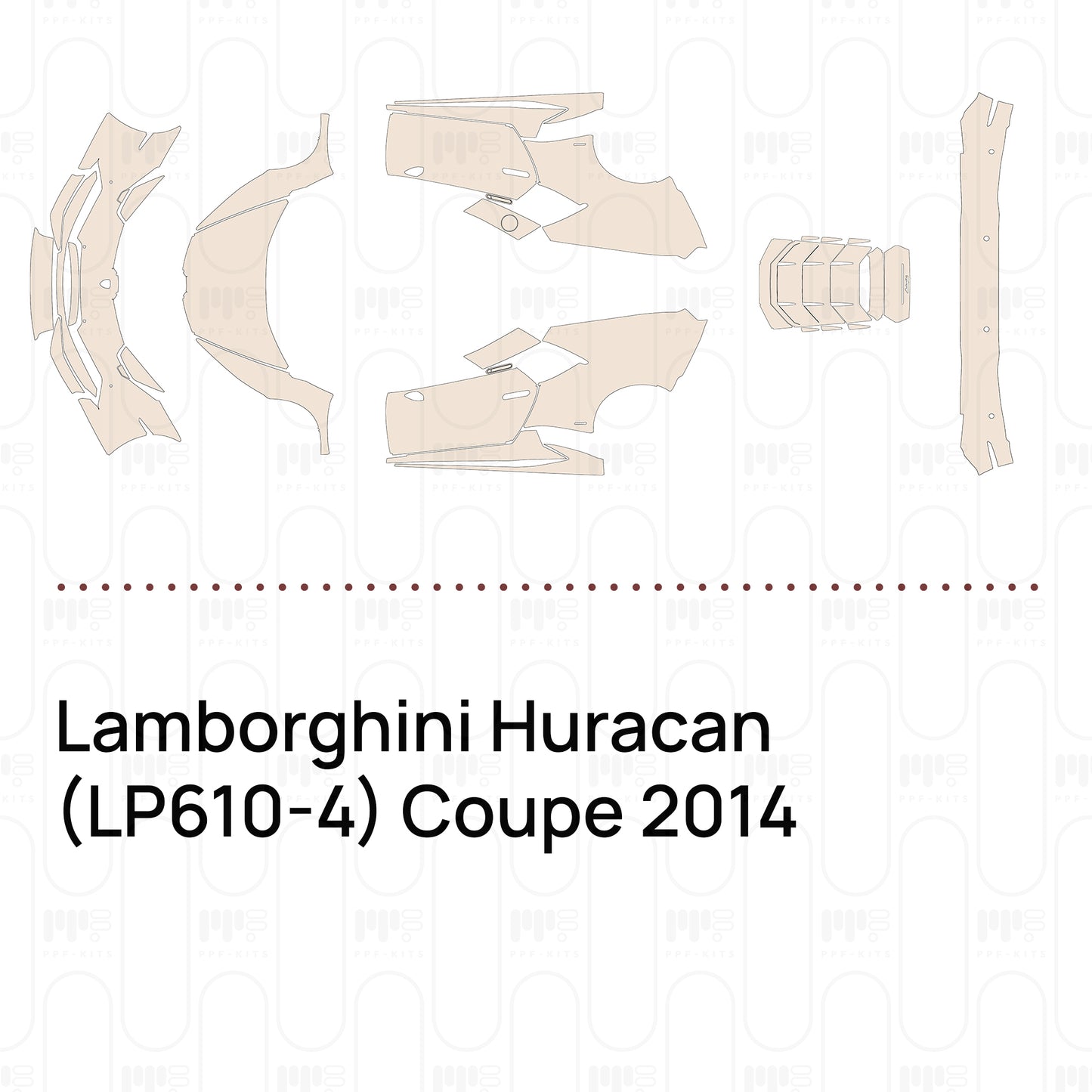 Voorgesneden PPF Lamborghini Huracan (LP610-4) Coupe 2014