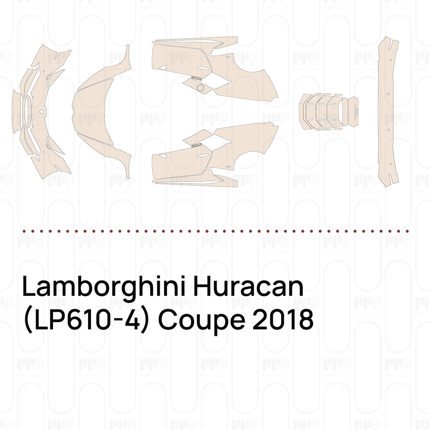 Voorgesneden PPF Lamborghini Huracan (LP610-4) Coupe 2018