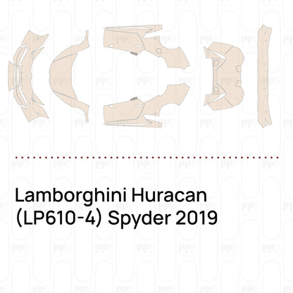 Voorgesneden PPF Lamborghini Huracan (LP610-4) Spyder 2019