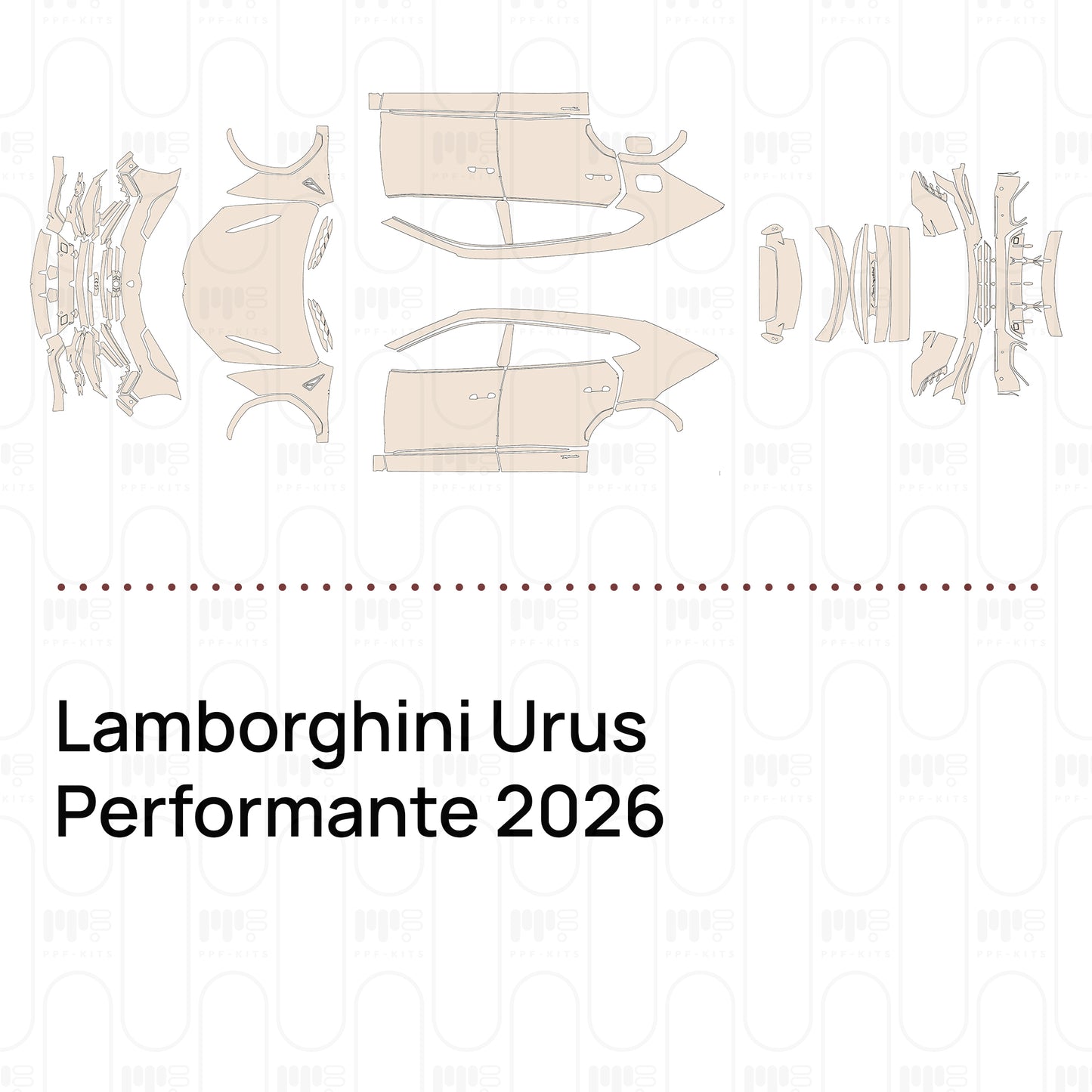 Voorgesneden PPF Lamborghini Urus Performante 2026
