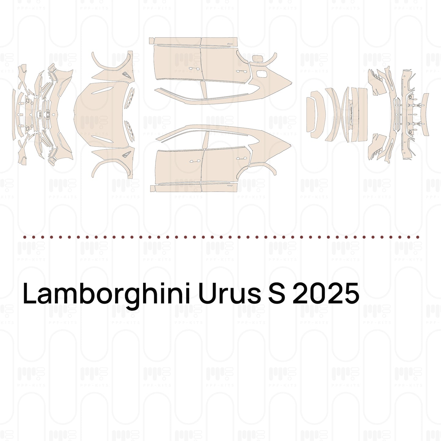 Voorgesneden PPF Lamborghini Urus S 2025